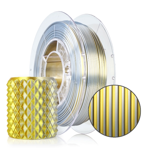 FILAMENT 3D PLA Magic Silk Gold-Silver 300g