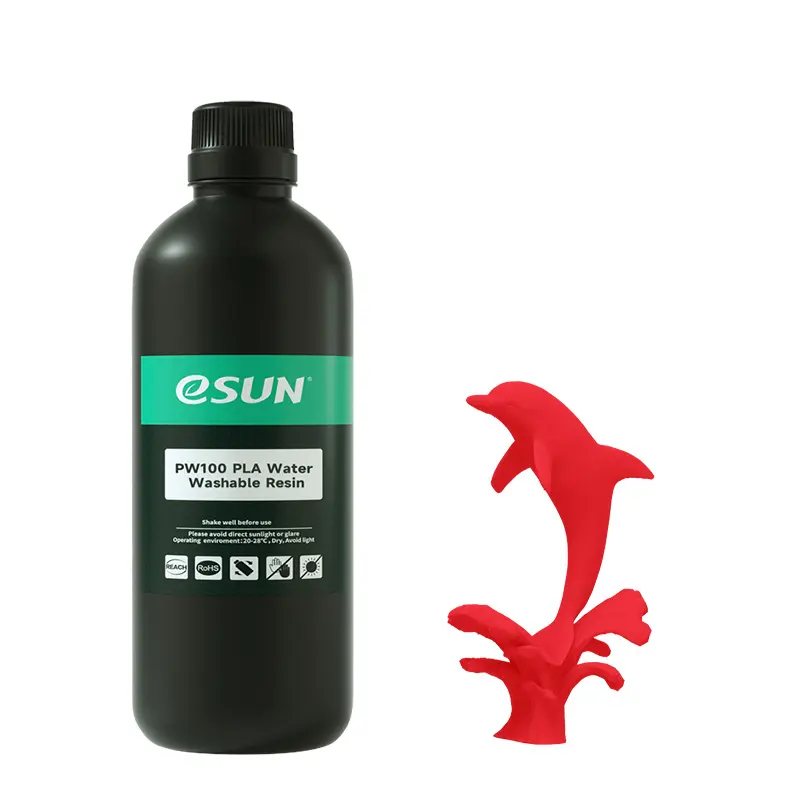 eSun żywica PW100 PLA Water Washable Resin czerwona 1000g