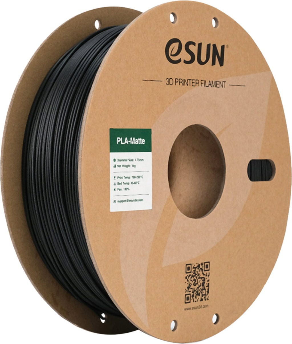 eSUN PLA-Matte Filament, 1.75mm, 1000g, Black