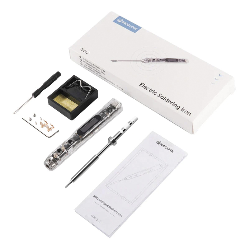 SEQURE lutownica SI012 przezroczysta z grotem TS-B2