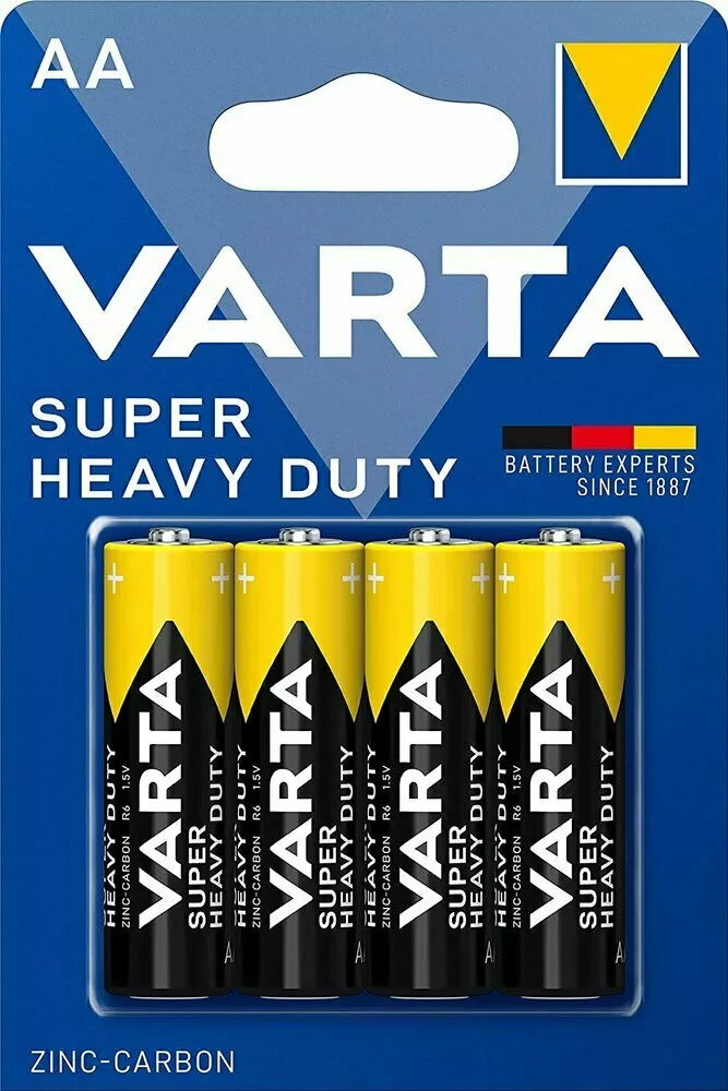 Varta Baterie cynkowo-węglowe R6 AA Super Heavy Duty Zinc-carbon Blister 4 szt