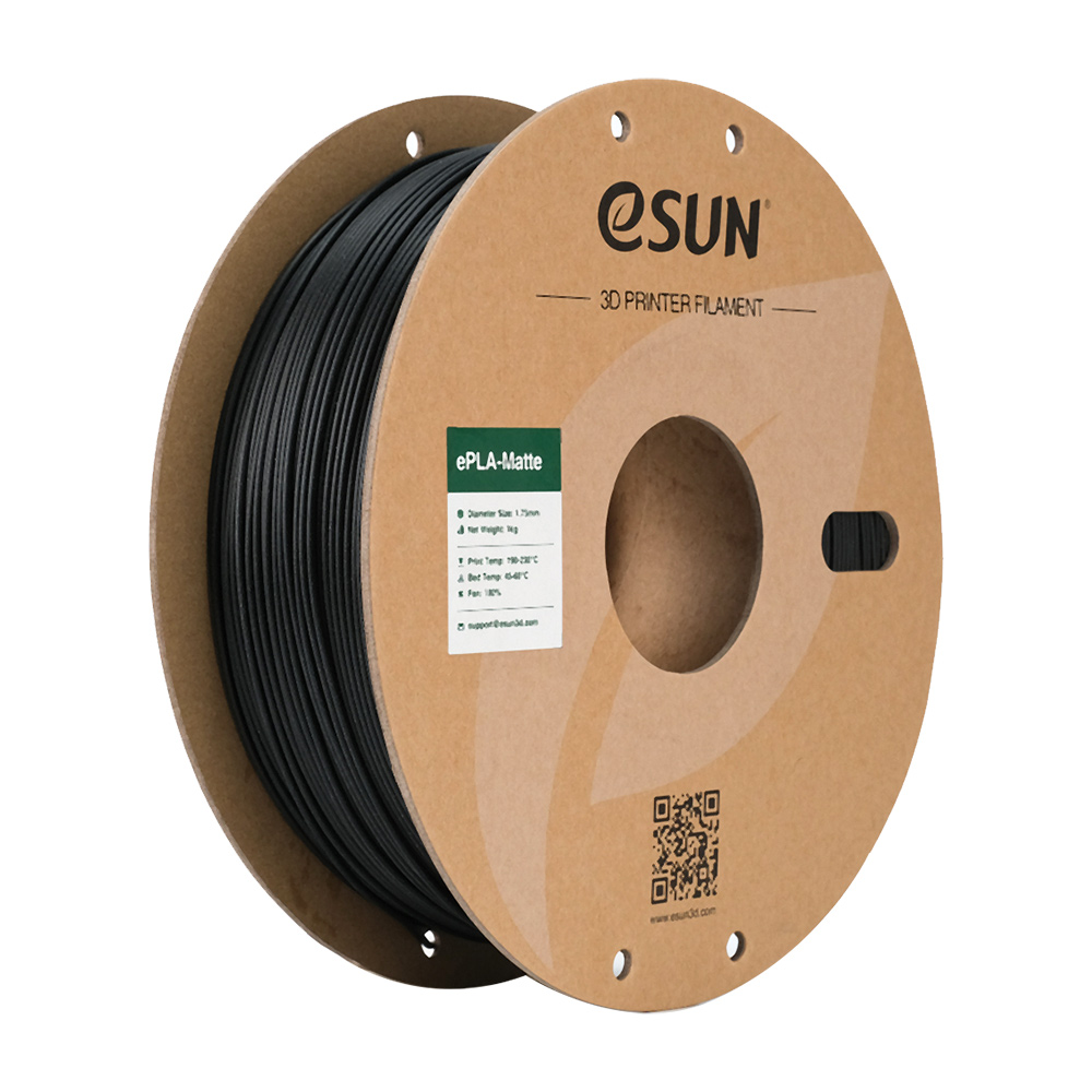 eSUN PLA-Matte Filament 1,75mm 1000g głęboki czarny