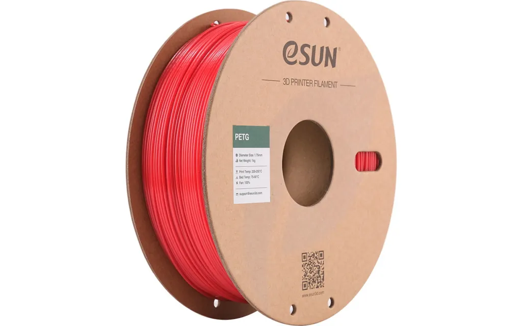 eSUN PETG Filament jednolity czerwony papierowa szpula 1.75mm 1000g