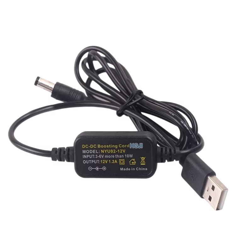 ProRock Boost Cable Cord USB 5v DC to DC 12v 1.2A