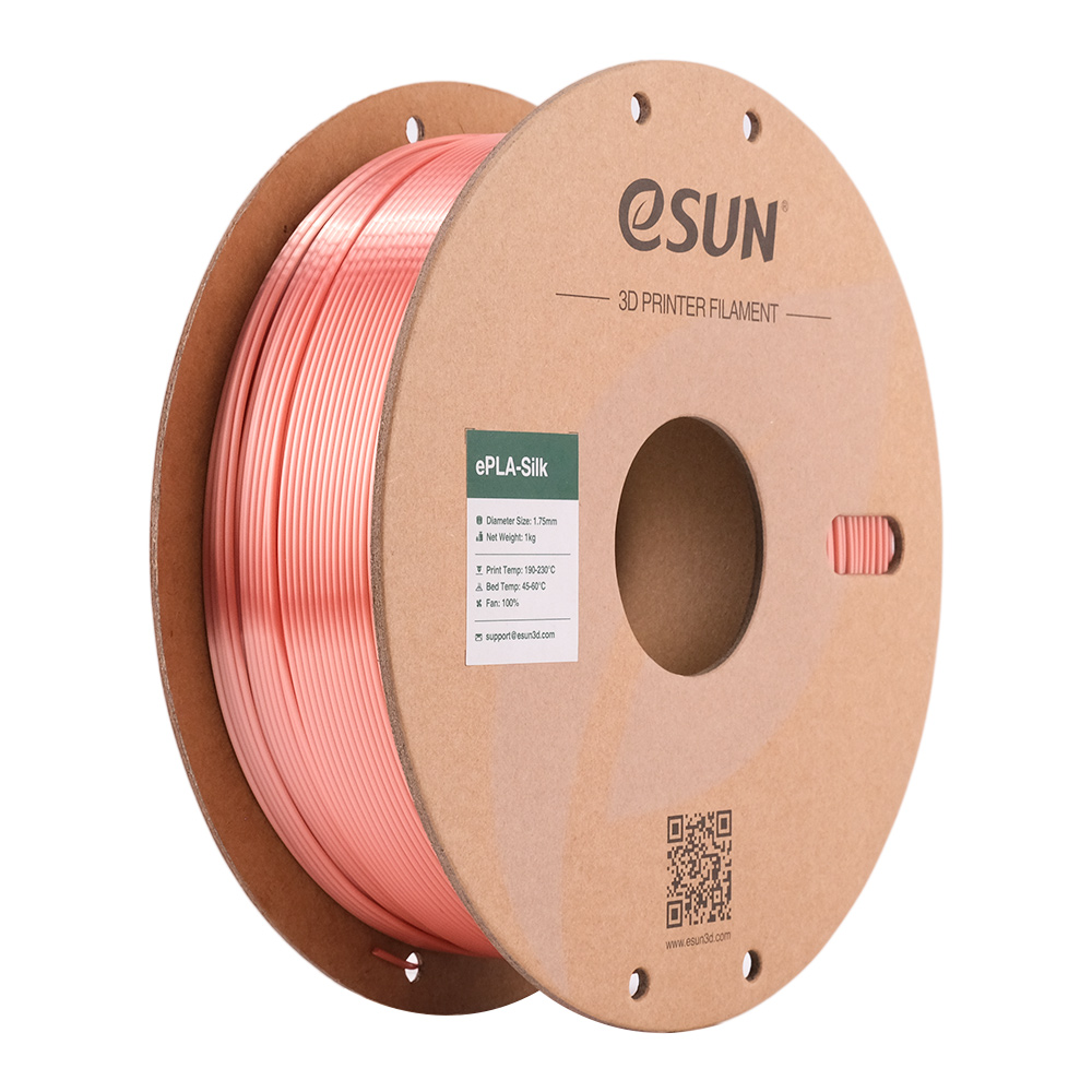 eSUN Silk-PLA Filament różowe złoto 1.75mm 1000g papierowa szpula