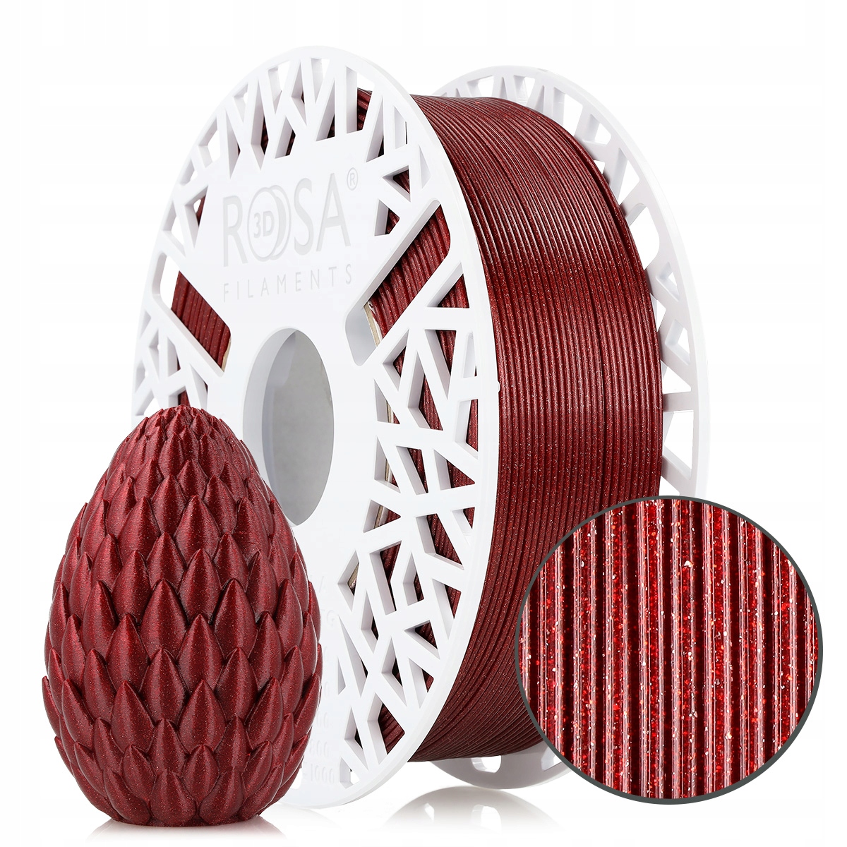 FILAMENT 3D PET-G HS 1,75mm GALAXY Red 1kg