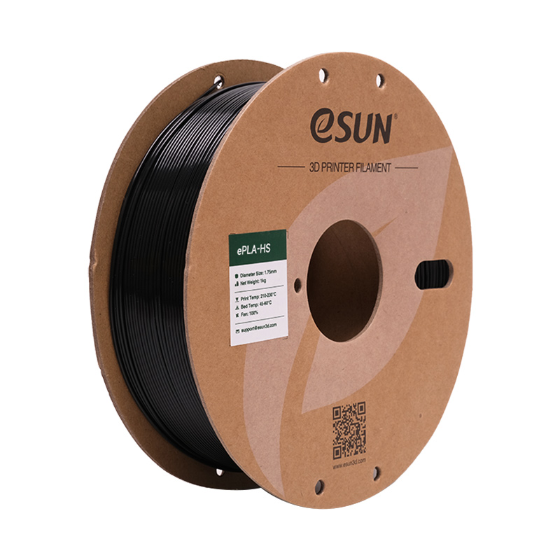 eSUN PLA-HS Filament czarny papierowa szpula 1.75mm 1000g