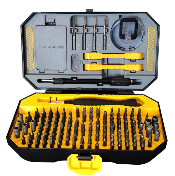 ProRock śrubokręt zestaw śrubokrętów 145 w 1 żółty