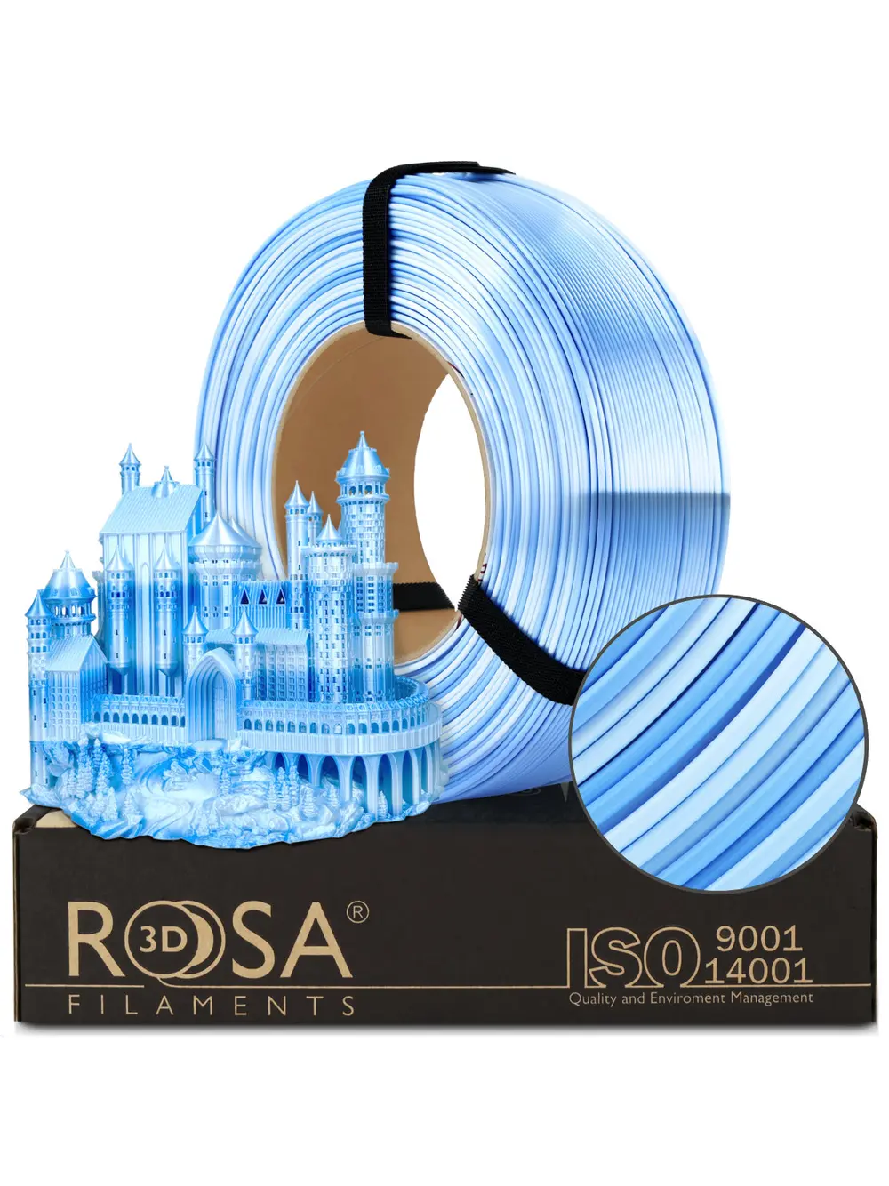 FILAMENT 3D ReFill PLA Multicolour Silk Frozen 1,75mm 1kg