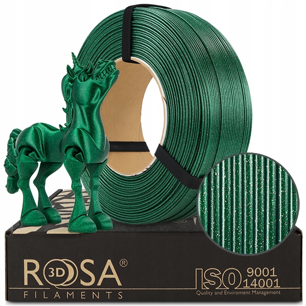 FILAMENT 3D ReFill PLA GALAXY Emerald Green 1,75mm 1kg