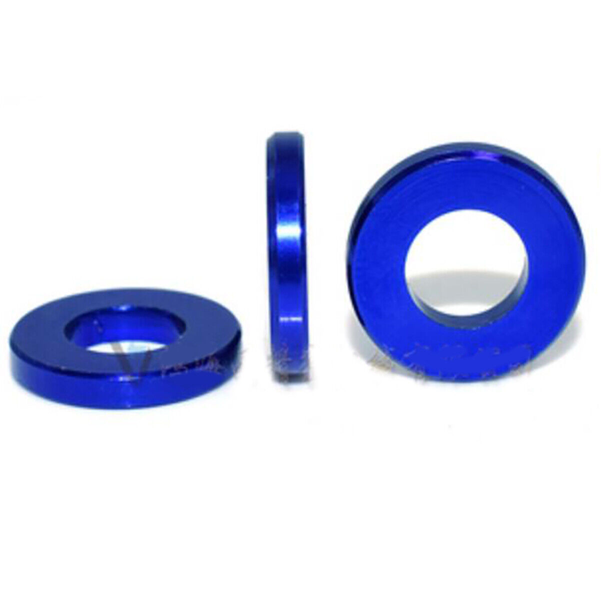 ProRock M3 10pcs Set Royal Blue Aluminum Flat Washers 3x6x1.5mm - Anodized Finish