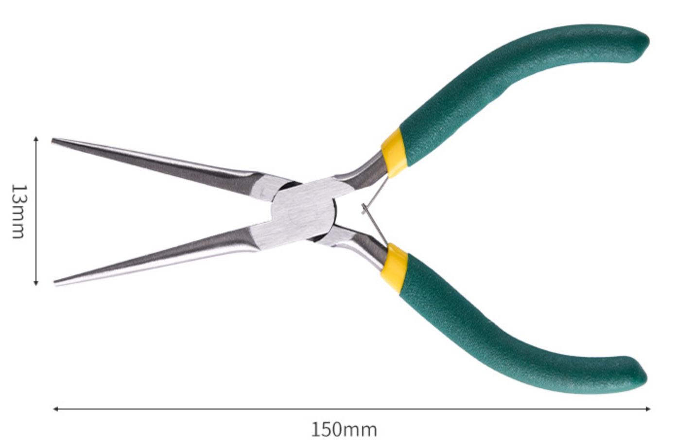 ProRock 4,5-calowe szczypce z długim noskiem zielone