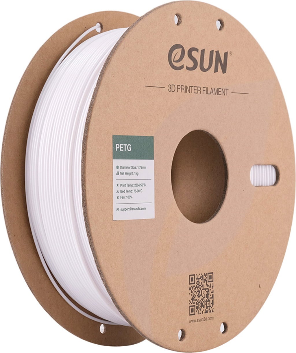 eSUN PETG Filament 1.75mm 1000g Jednolity White Biały