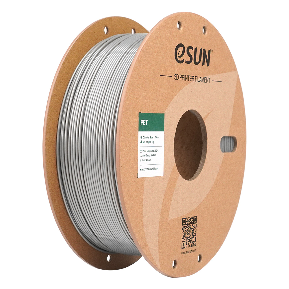 eSUN PET Filament jednolity srebrny 1.75mm 1000g papierowa szpula