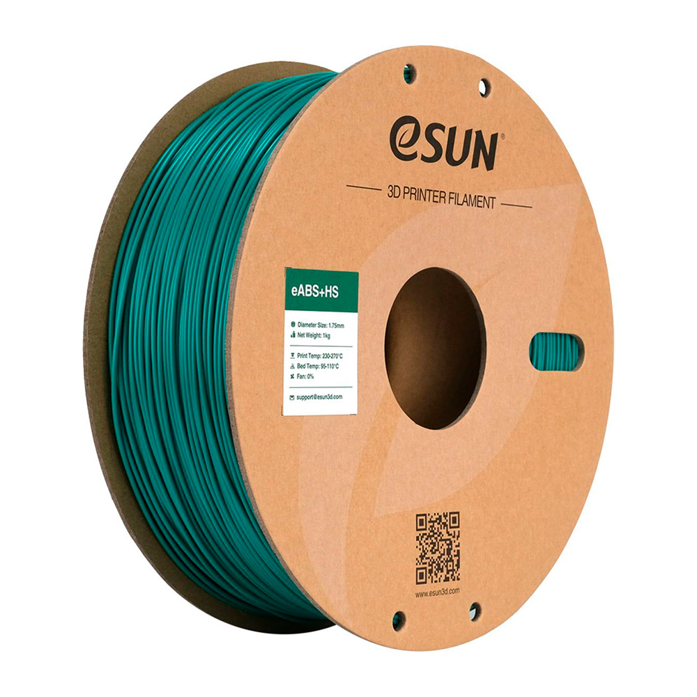 eSUN ABS+HS Filament 1.75mm 1000g Green Zielony