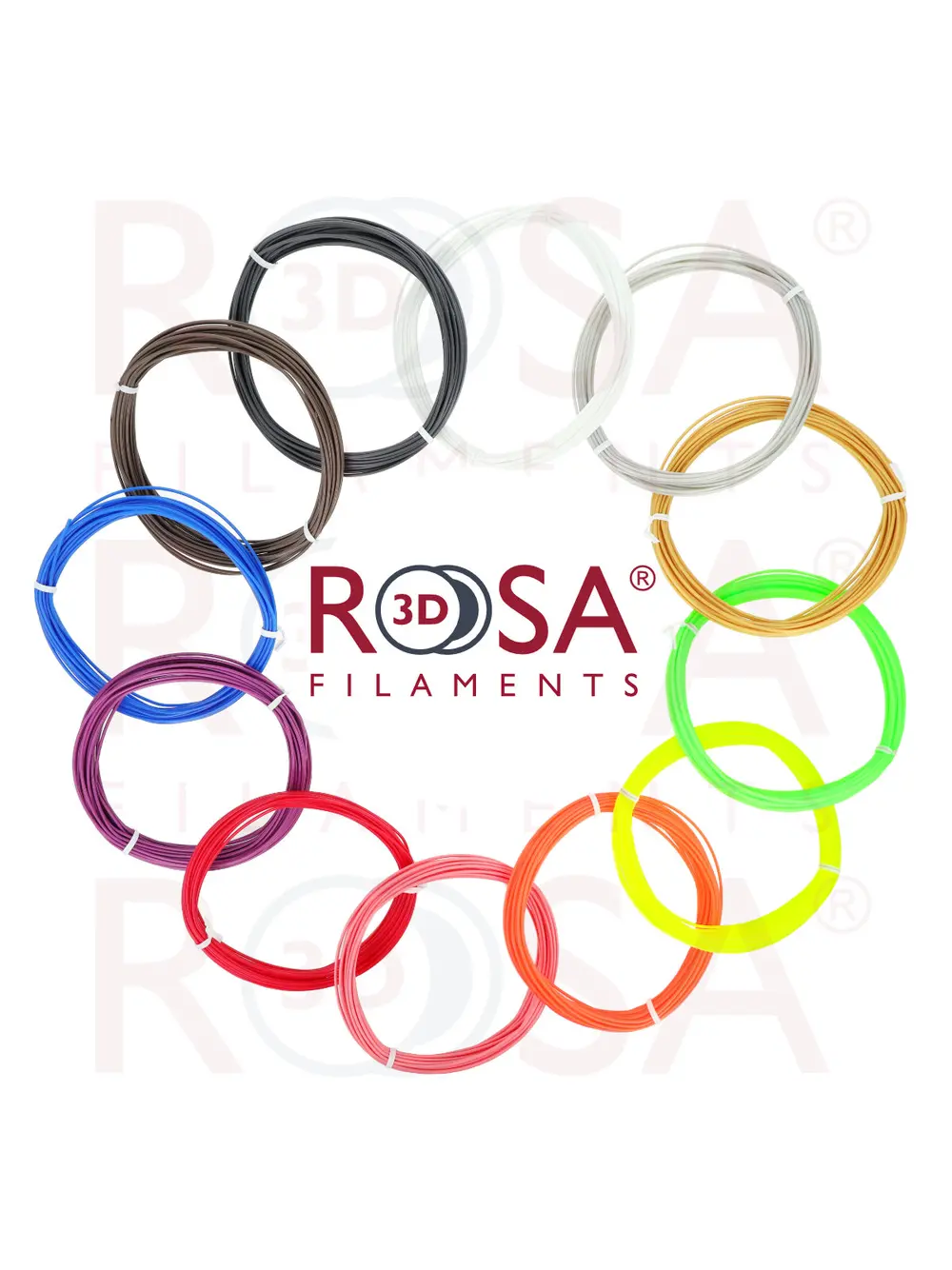 PEN PACK PLA  12 special colours x 10m