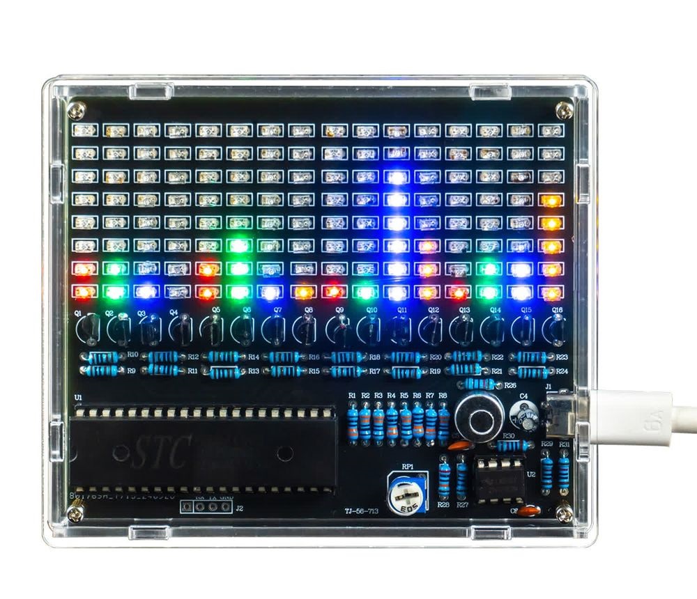 Zestaw do samodzielnego montażu wyświetlacza muzycznego LED DIY Kit