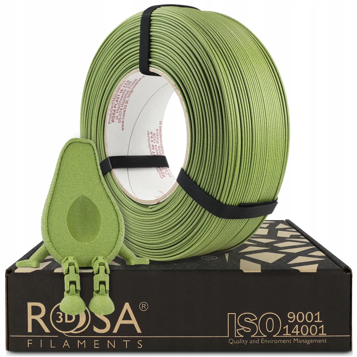 FILAMENT 3D ReFill PLA-CF Matt Avocado Guacamole 1,75mm 1kg