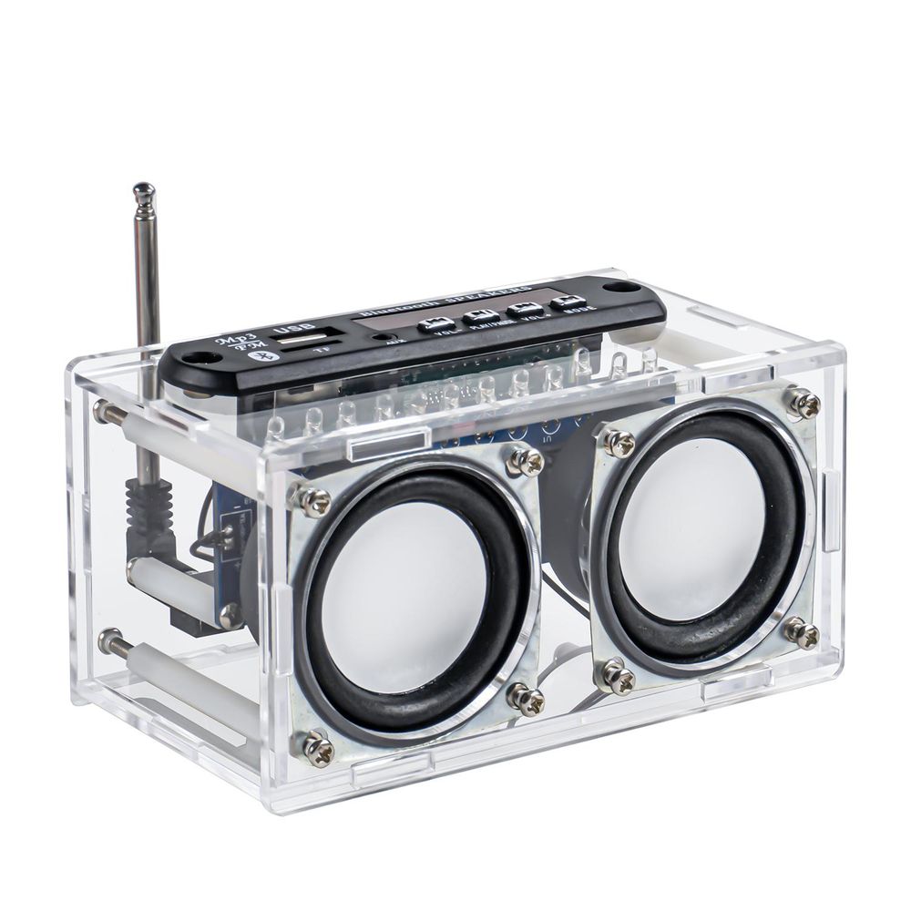 Zestaw do samodzielnego montażu dwukanałowy głośnik Bluetooth z rado FM DIY