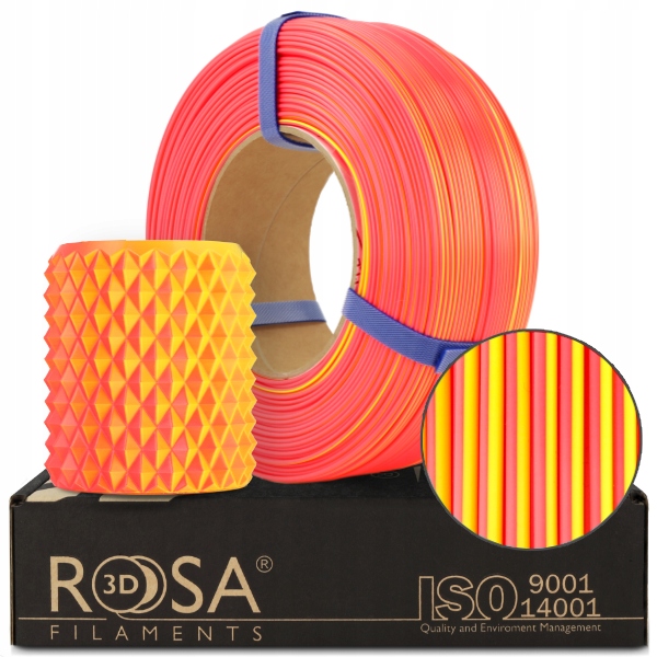 FILAMENT 3D ReFill PLA Magic Neon (yellow+orange) 1kg
