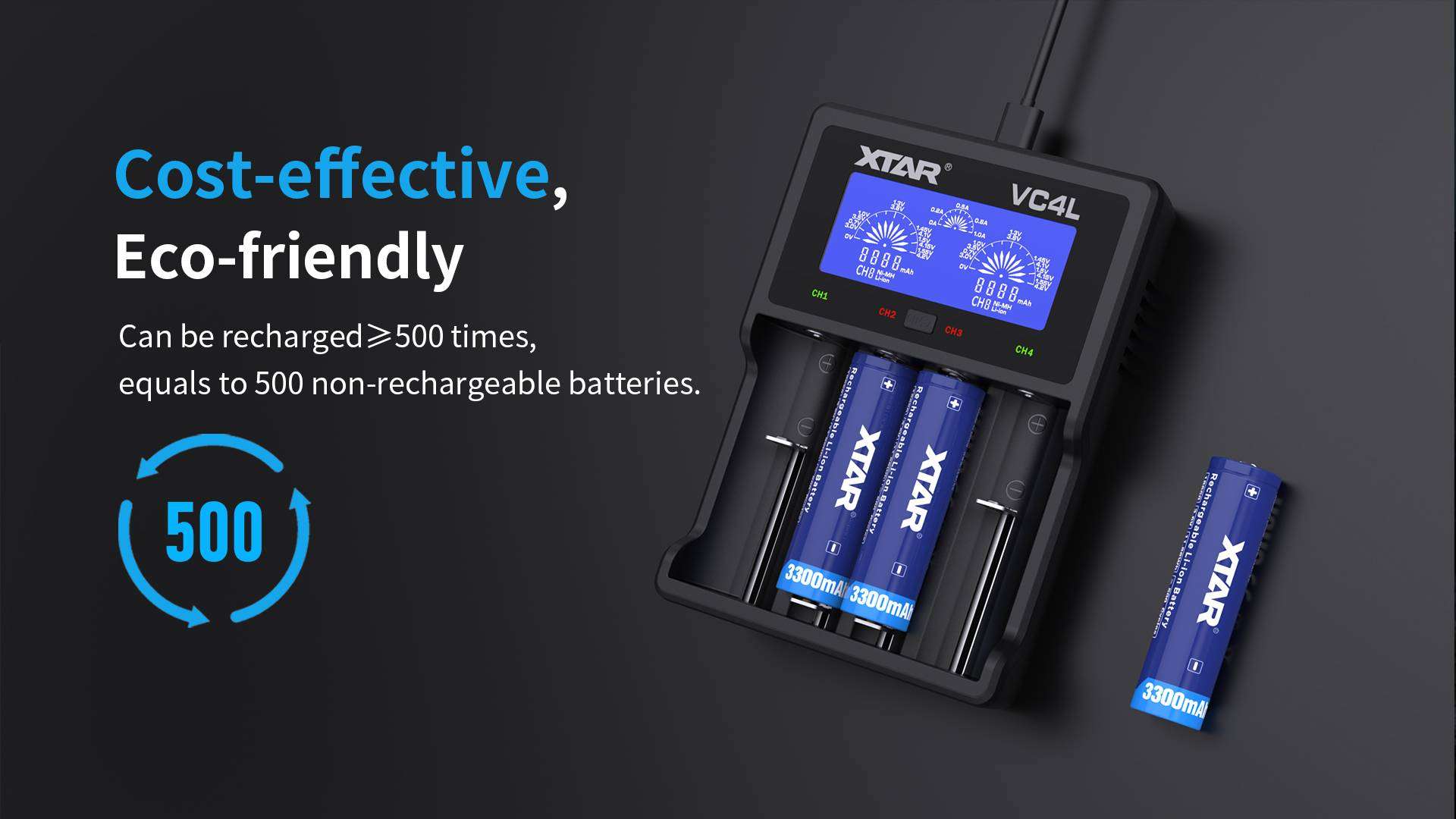 XTAR bateria 18650 3300mAh 3.6V litowo-jonowa z zabezpieczeniem