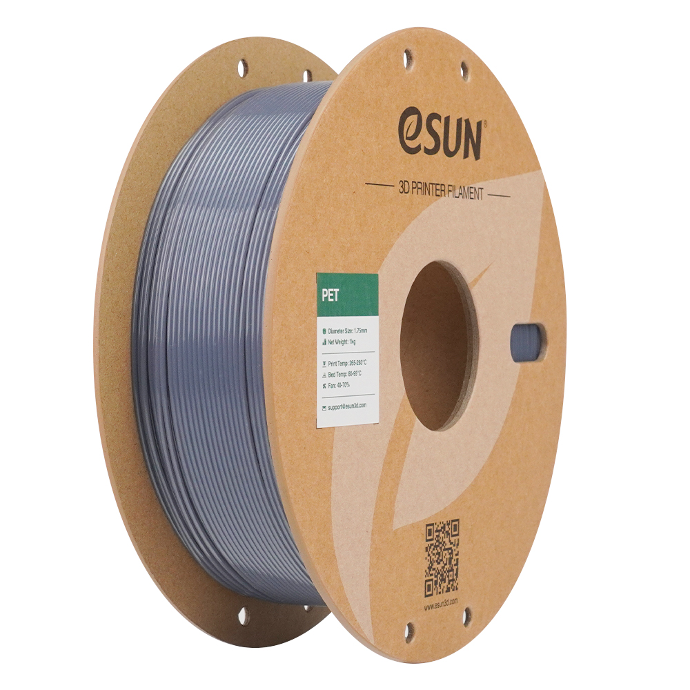 eSUN PET Filament transparent szary 1.75mm 1000g papierowa szpula