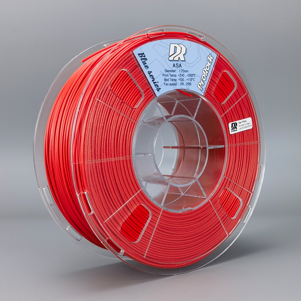 ProRock ASA Filament 1.75mm 1000g Red Czerwony