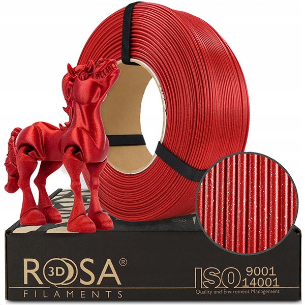 FILAMENT 3D ReFill PLA GALAXY Karmin Red 1,75mm1kg