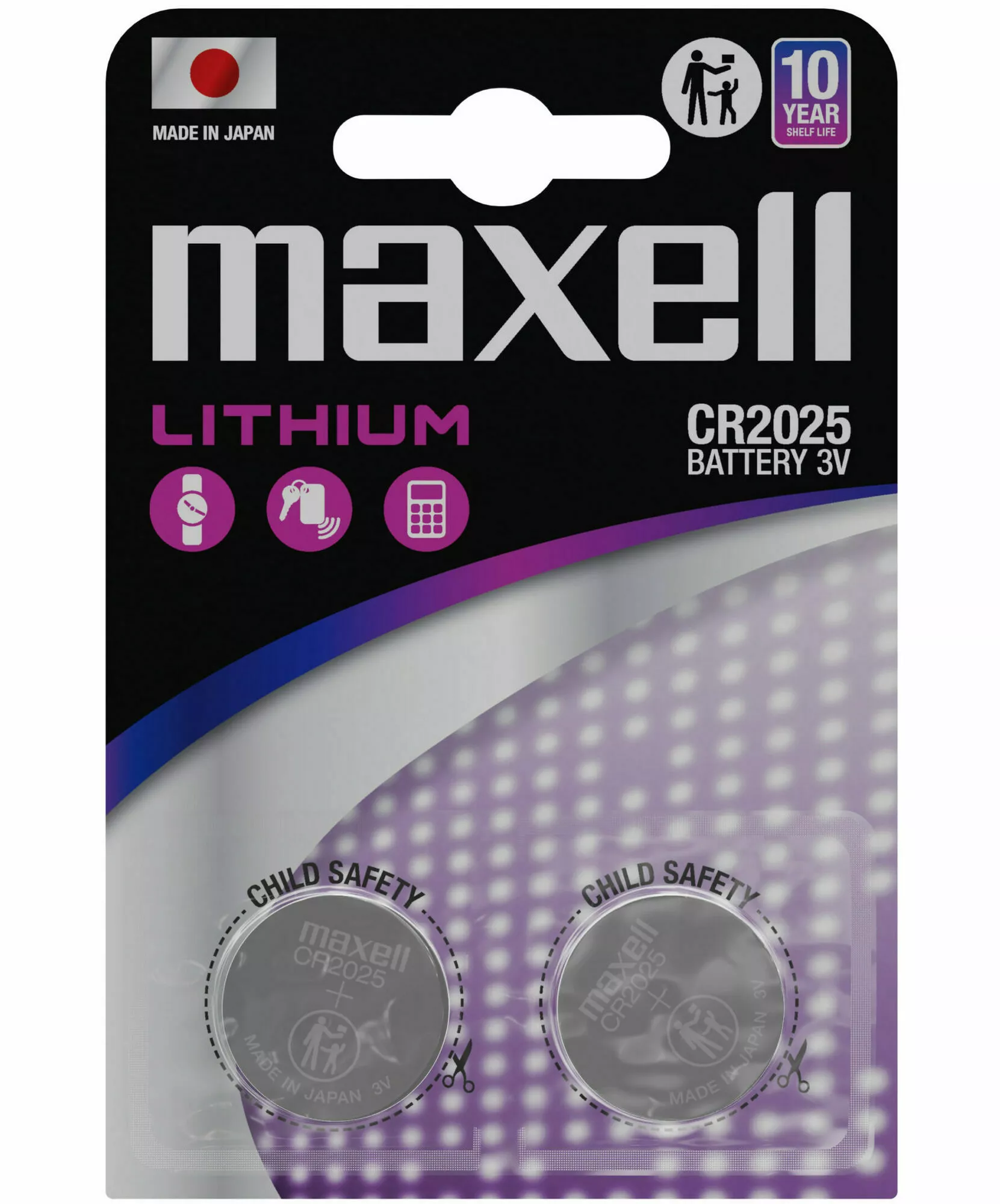Maxell Bateria litowa CR2025 Blister 2 szt