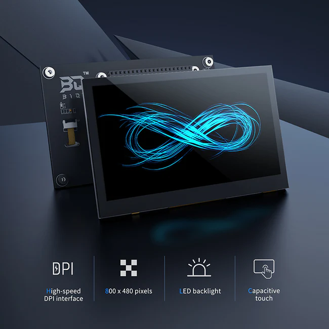 BIGTREETECH, PI TFT43 DIP V1.0 Capacitive Touch Screen Compatible With Raspberry Pi 4B , Zero 2w