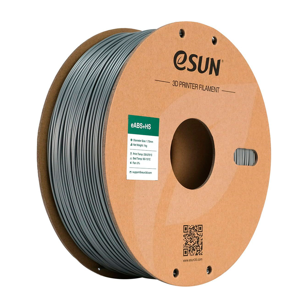 eSUN ABS+HS Filament 1.75mm 1000g Silver Srebrny