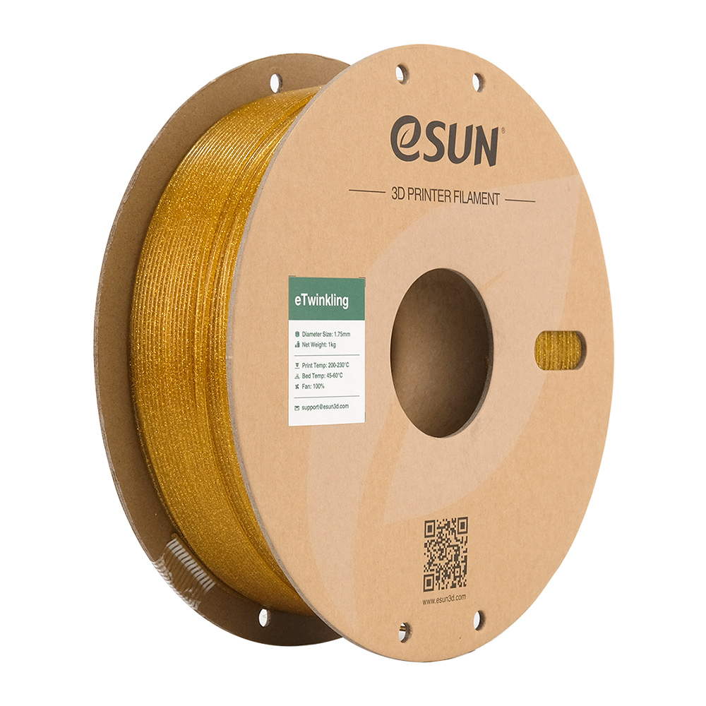 eSUN PLA-Twinkling Filament 1.75mm 1000g Gold Złoty
