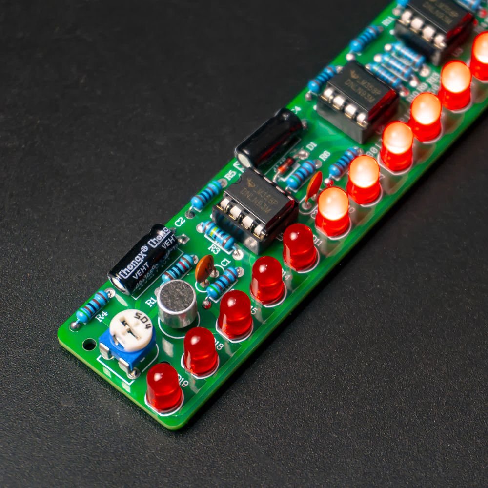 Zestaw do samodzielnego montażu wskaźnika poziomu dźwięku LED DIY Kit