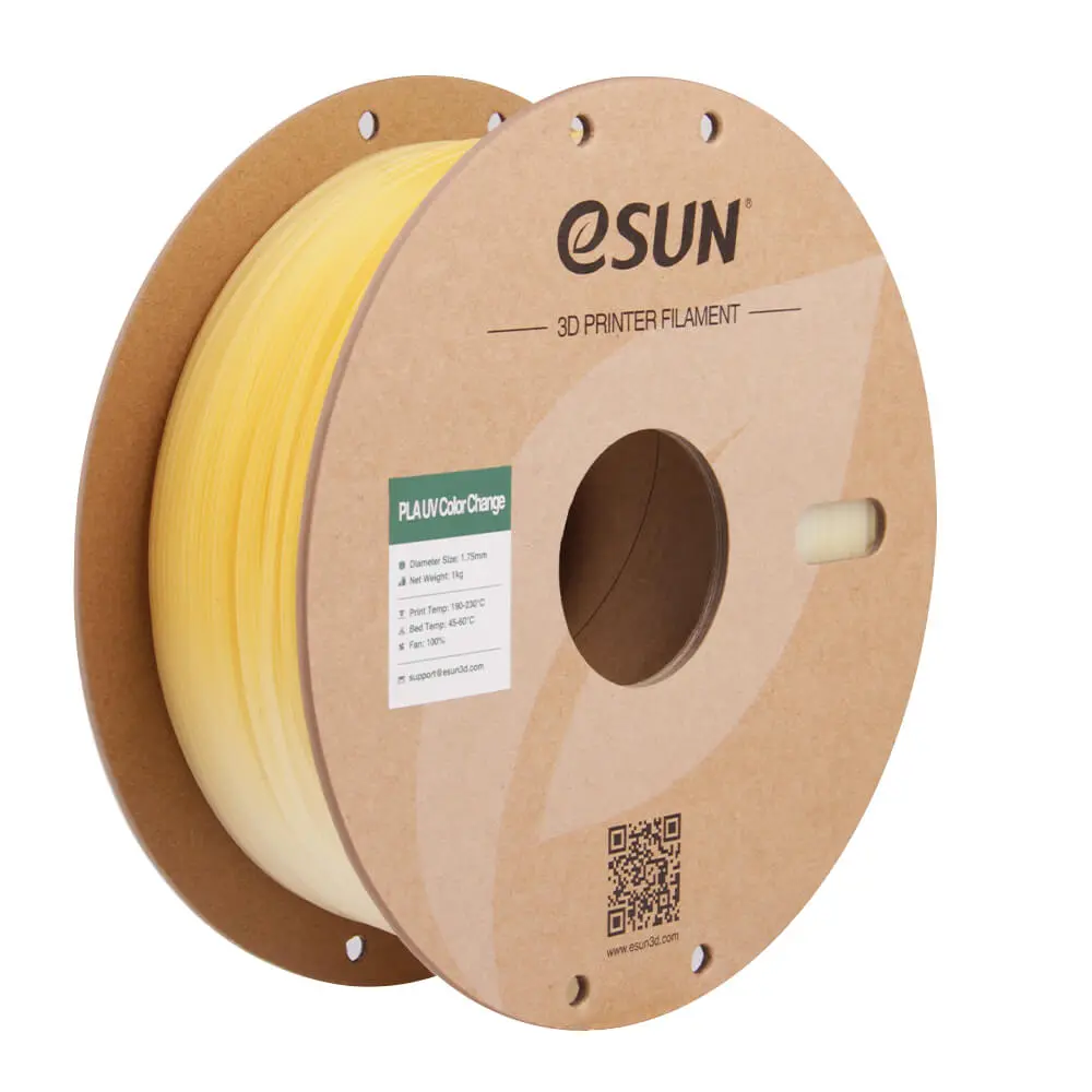 eSUN PLA UV Filament zmiana koloru żółty color change 1.75mm 1000g