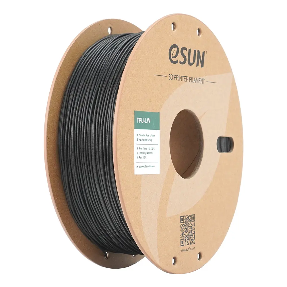 eSUN TPU-LW Filament 1.75mm 750g Black Czarny