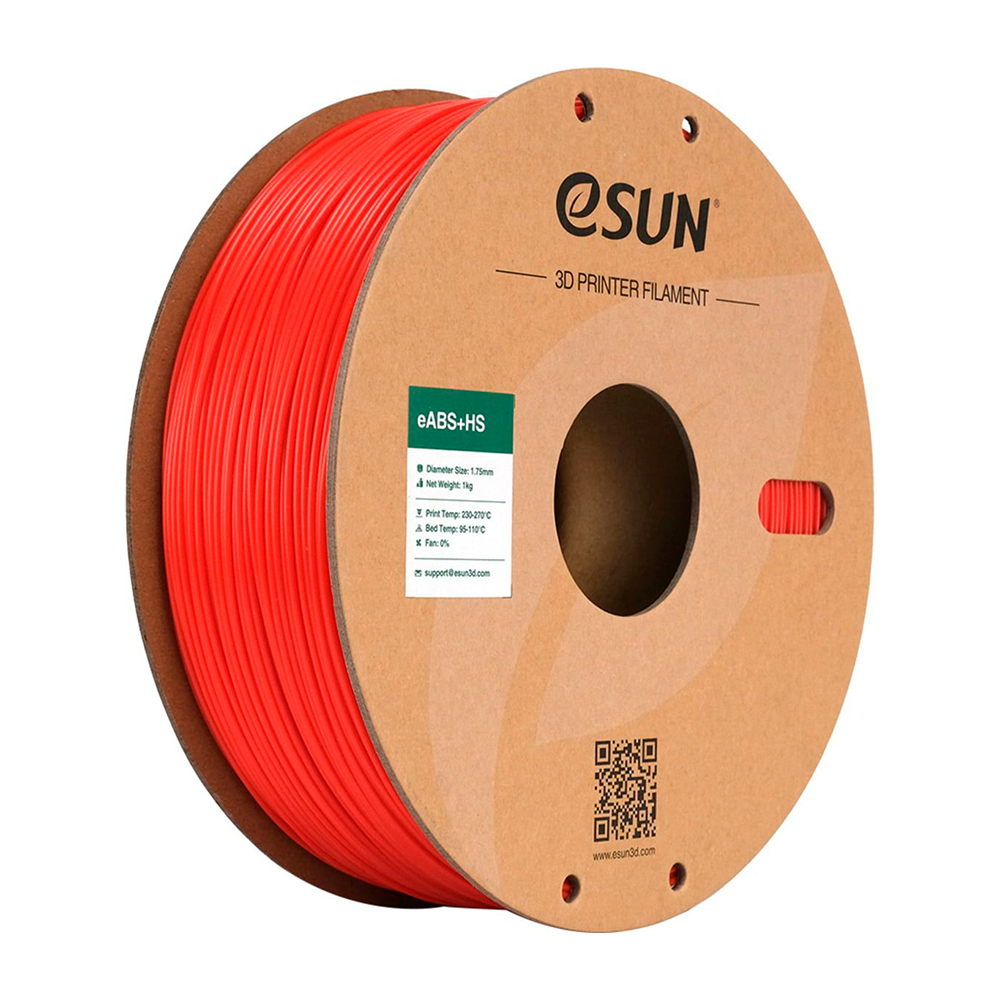 eSUN ABS+HS Filament 1.75mm 1000g Red Czerwony