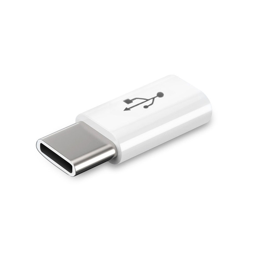 ProRock White Micro to Type-C Charger Adapter