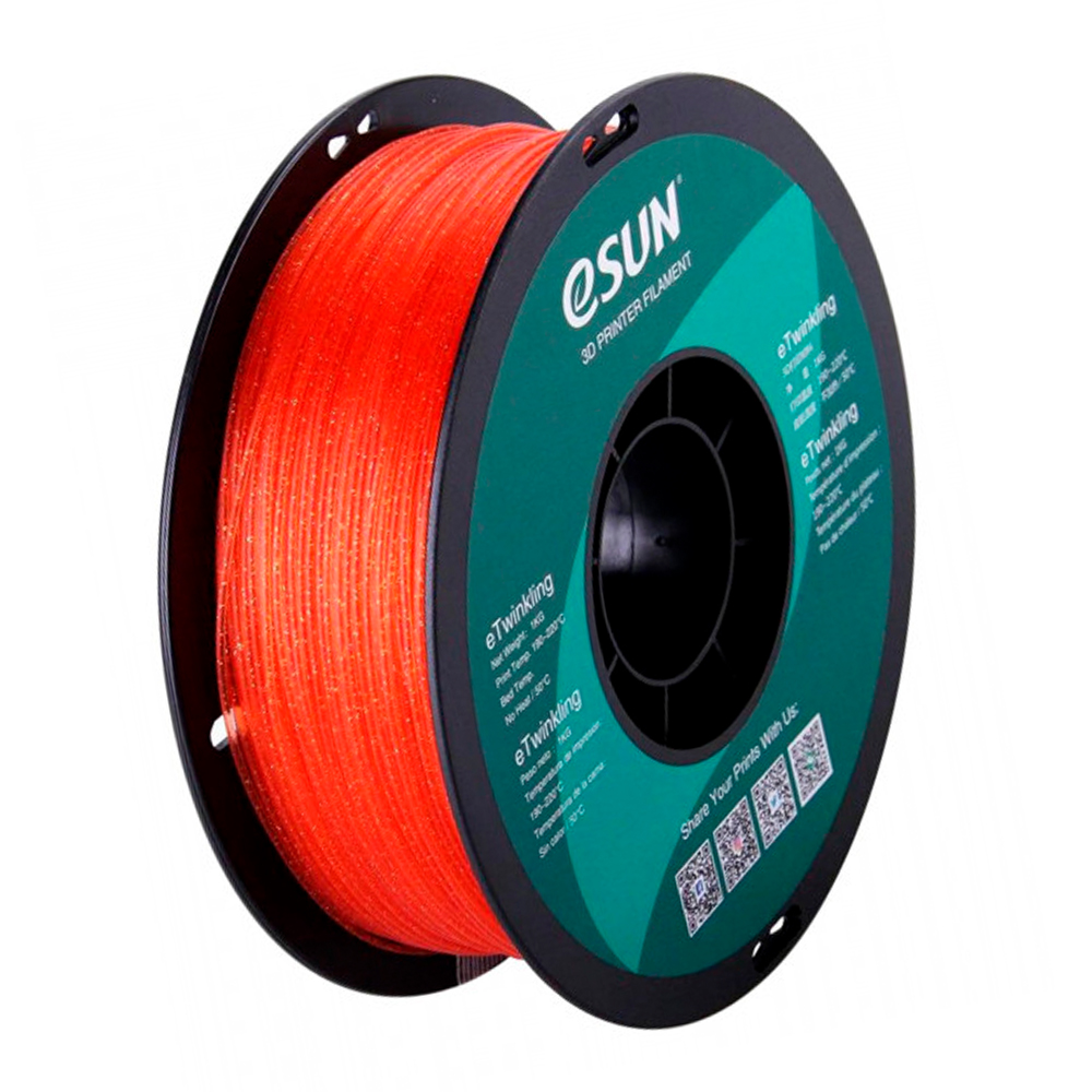 eSUN PLA Twinkling Filament 1.75mm 1000g Warm Orange Pomarańczowy