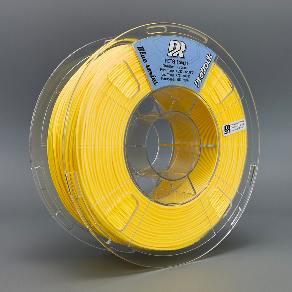 ProRock filament PETG Tough żółty Pantone 102 1.75mm 1000g