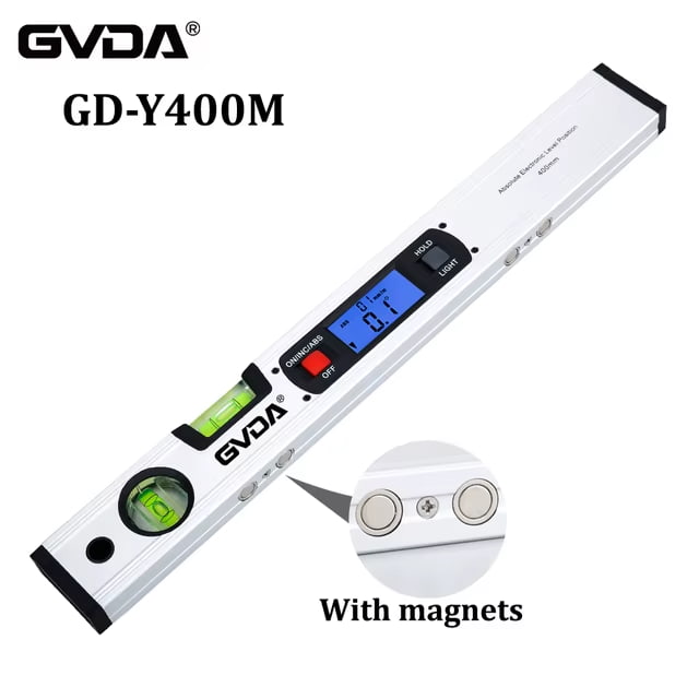 GVDA GD-Y400M Poziomica cyfrowa z magnesami aluminiowa