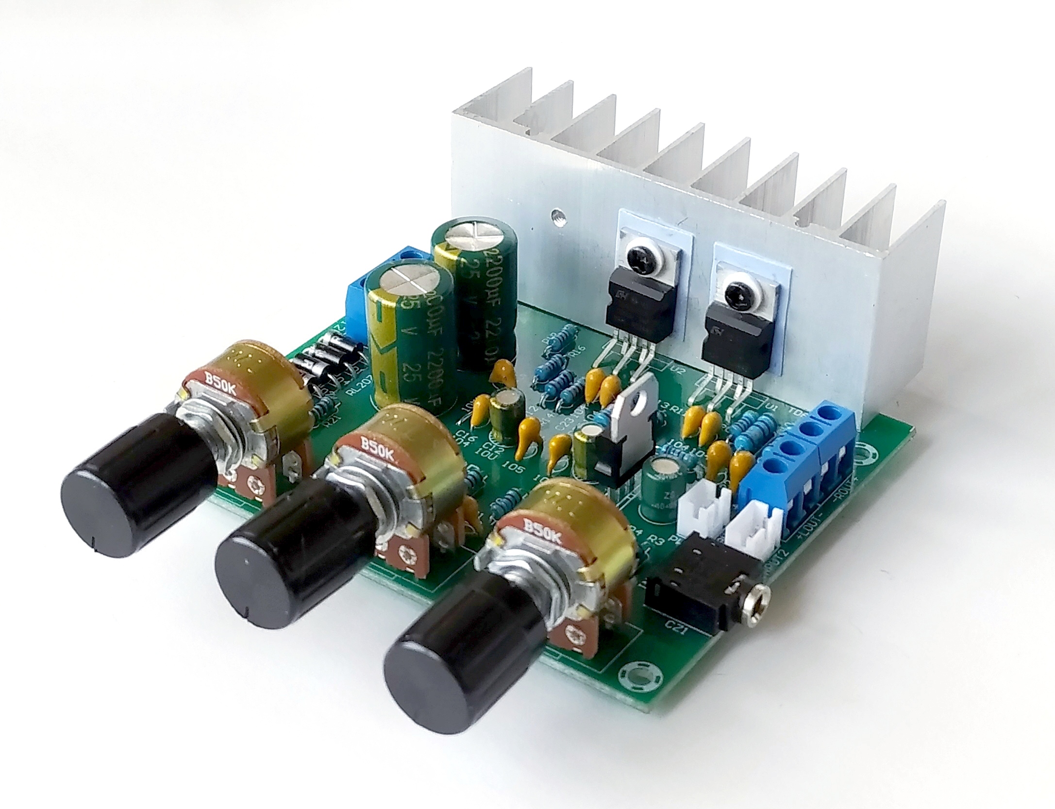 Zestaw do samodzielnego montażu dwukanałowego wzmacniacza HiFi TDA2030A DIY Kit