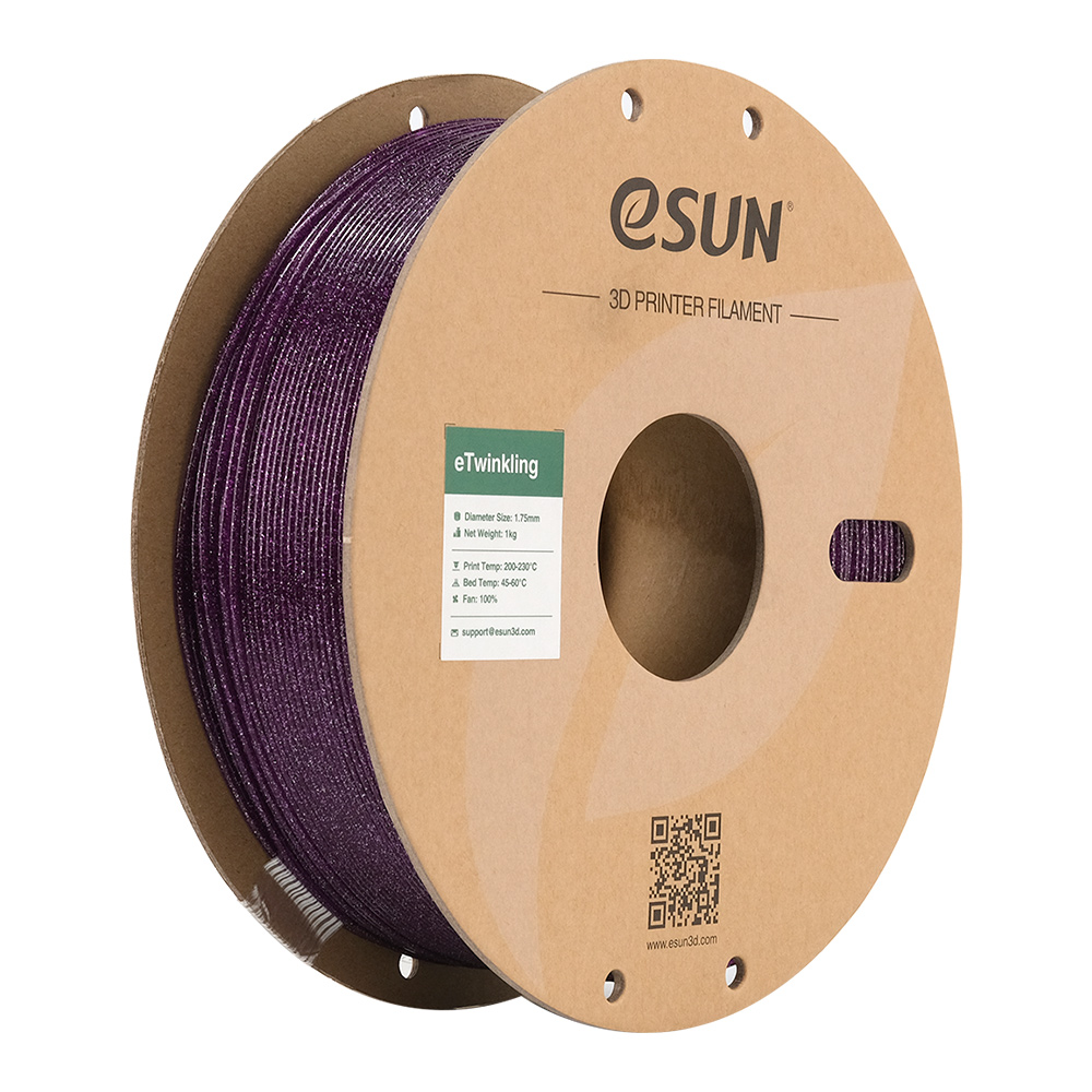 eSUN PLA-Twinkling Filament 1.75mm 1000g Purple Fioletowy