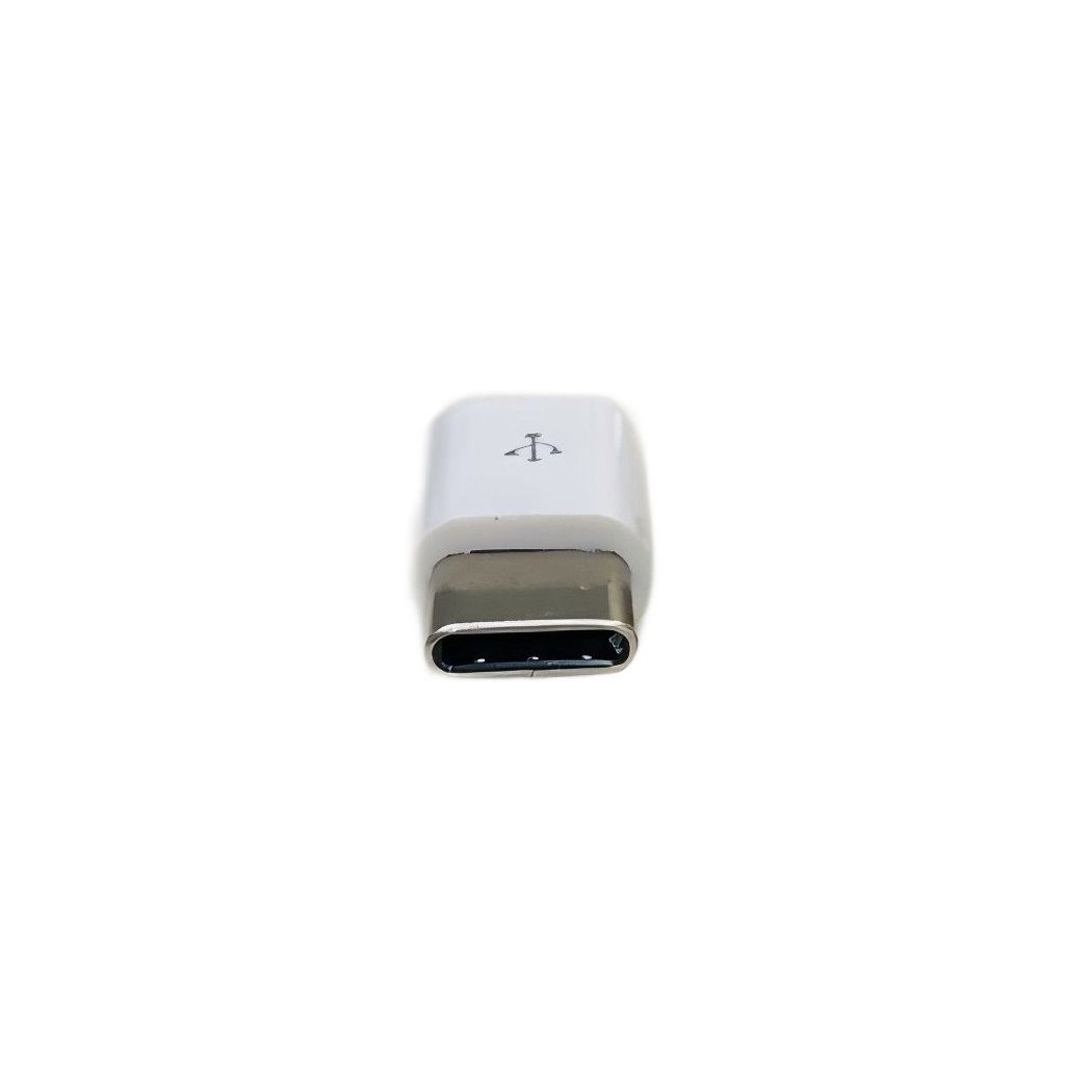 ProRock White Micro to Type-C Charger Adapter