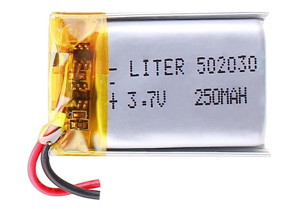 Liter 502030 Bateria litowo-polimerowa 250mAh 3.7V 30x20x5mm