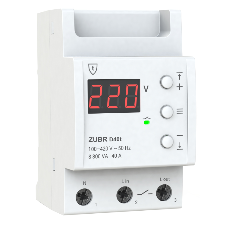 ZUBR jednofazowy przekaźnik napięciowy D40t