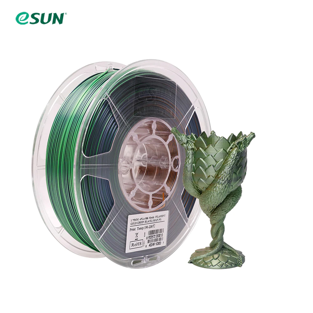 eSUN PLA-SilkMystic Filament 1.75mm 1000g złoty zielony czarny