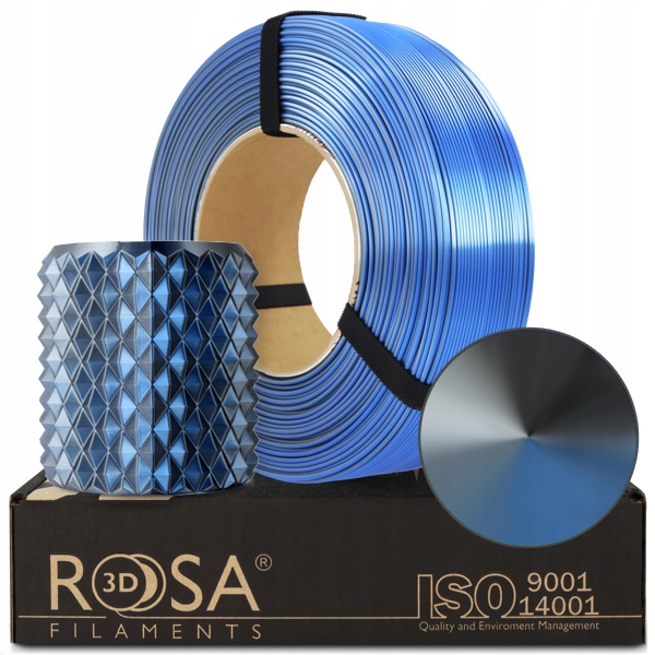 FILAMENT 3D ReFill PLA Magic Silk Storm Shadow (Blue+Graphite+Steel) 1kg