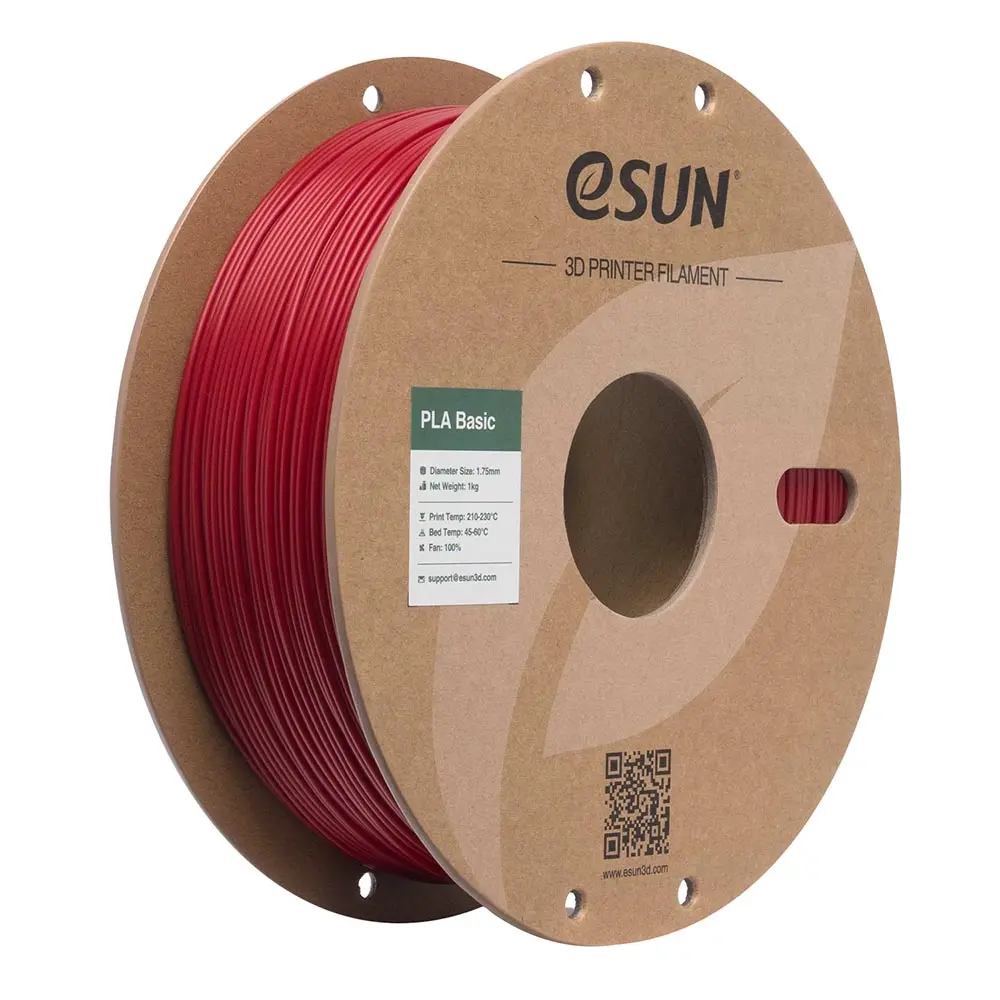 eSUN PLA-Basic Filament 1.75mm 1000g Fire Engine Red Czerwony