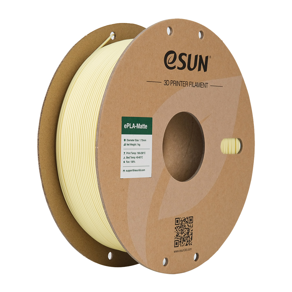 eSUN PLA-Matte Filament 1.75mm 1000g Almond Yellow Żółty