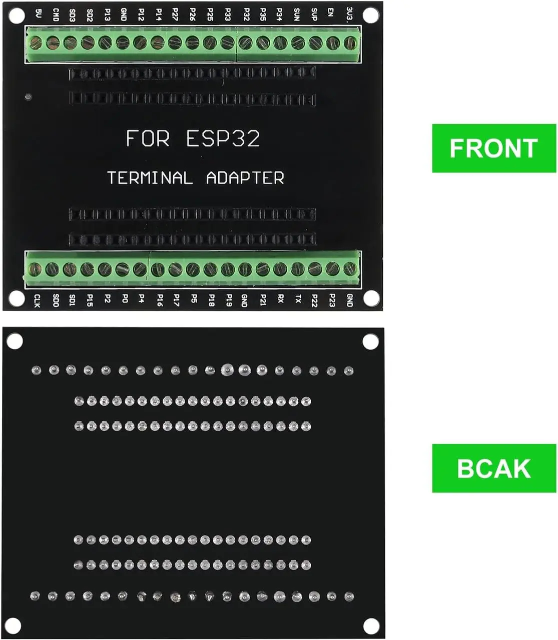 ProRock Black ESP32-S3 44PIN Terminal Adapter